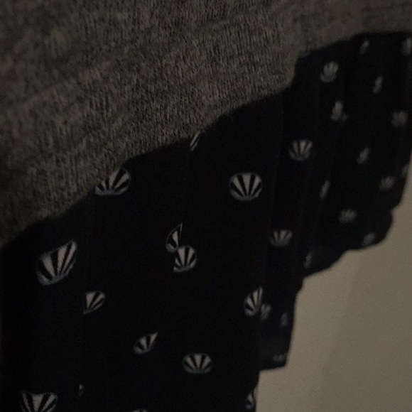 Ann Taylor Loft XSP Grey and Blue Sweater/Blouse - Picture 3 of 5